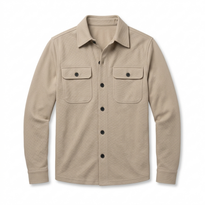 Chemise Beige Structurée