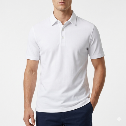 Polo Blanc Classique Premium
